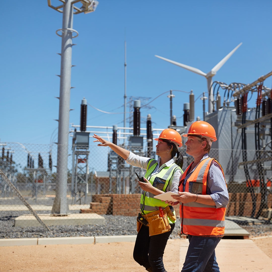 two female engineers working in an industry